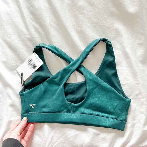 NWT Shimmer Keyhole Bra in Atlantic Deep Size 4 - Picture 2 of 4